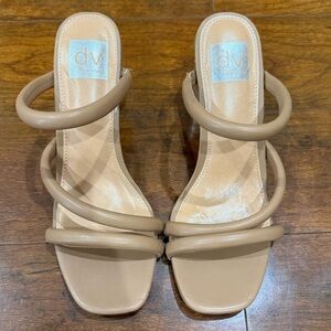 DV by Dolce Vita Women's Tan Strappy Heels